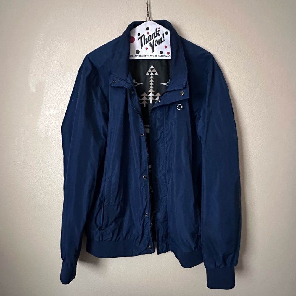 Scotch and Soda Men’s XL blue bomber sports jacket Zip Up Mens XL